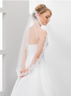 Voile pour mariage pas cher blanc