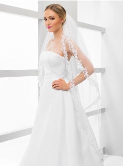 Voile de mariée long blanc