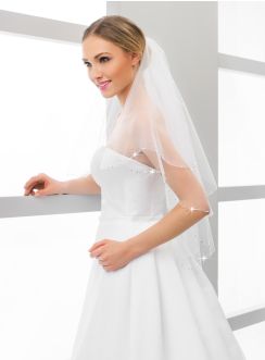 Voile pour mariée pas cher blanc
