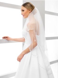 Grand voile de mariée blanc