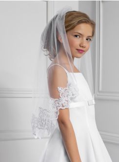 Voile de communion dentelle large
