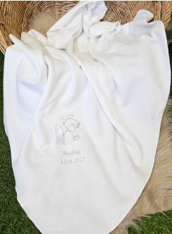 Couverture Broderie Ange Prieur - Personnalisable