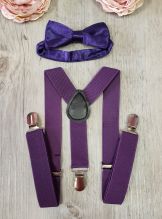 Ensemble Nœud Papillon Et Bretelles Pour Garçon – Bretelles Réglables En Y, Nœud Pré-noué – Taille Jusqu’à 135 Cm – Idéal Mariage, Fête