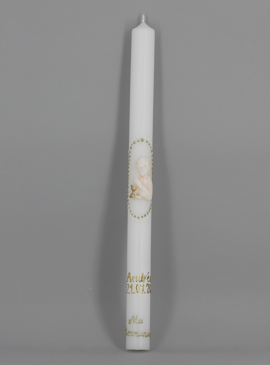 bougie de communion personnalisable