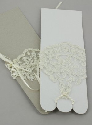 gants de communion ivoire - ecru