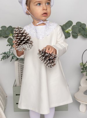robe de baptême hiver pour petite fille