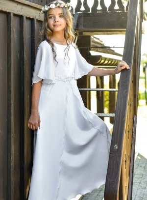 robe bohème blanche pour fille de 8 à 16 ans.
