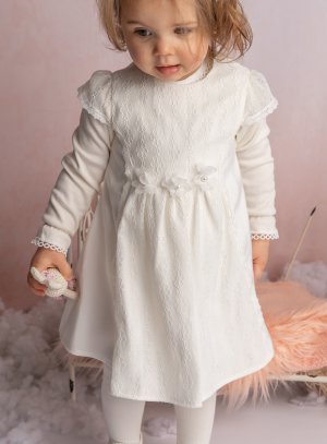 Tenue robe cérémonie bébé Nina + polo hiver
