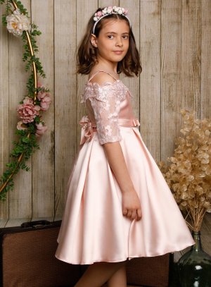 Robes ceremonie mariage princesse pour Petite Fille
