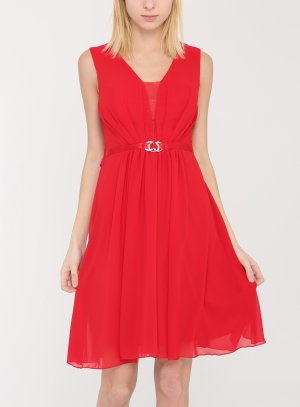 robe mariage femme rouge coupe courte