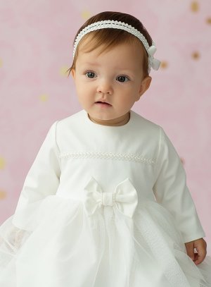 Robe d'anniversaire ivoire à manches longues pour bébé fille, costume de  baptême blanc, vêtements d'automne pour bébé fille, 6 mois, 8 mois, 12 mois,  18 mois, 24 mois, 184044 - AliExpress