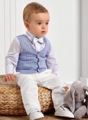 veste costume lin bébé ou garçon